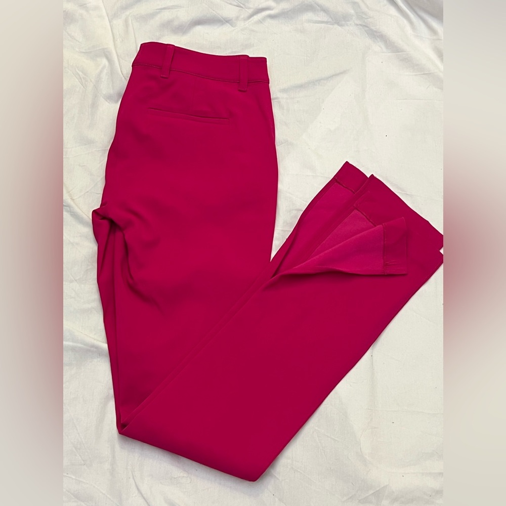 A.L.C. Javier Hot Pink Split Hem Pants Size 2 NWT - Picture 11 of 14